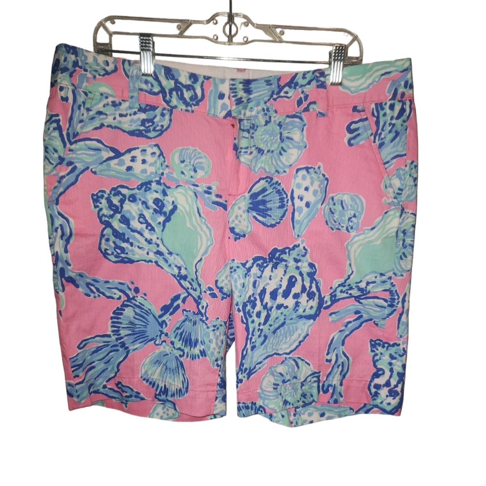 Lilly Pulitzer Pink and Blue Women Shorts